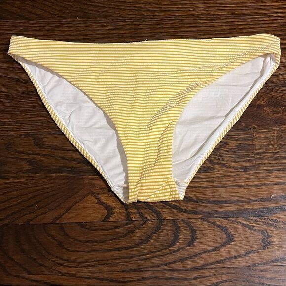 Women's Yellow Striped Bikini Underwire Swimsuit Set - Picture 4 of 10